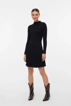 Vero Moda Vestido corto de punto Negro Best