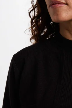 Morgan Vestido corto efecto 2 en 1 Negro