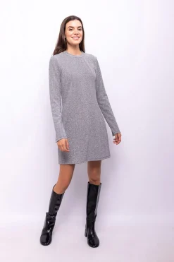 Object Vestido corto glitter Gris Discount