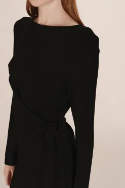 Grace & Mila Vestido corto lúrex Negro Clearance