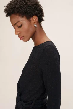 Grace & Mila Vestido corto lúrex Azul marino