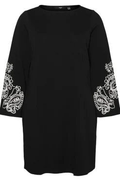 Vero Moda Curve Vestido corto manga larga Curve Negro New