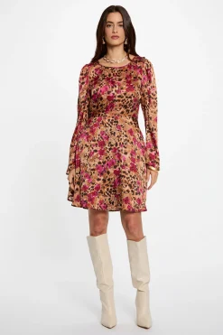 Morgan Vestido corto plisado Multicolor Clearance