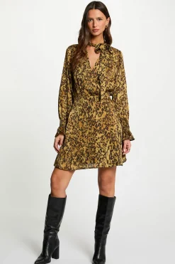 Morgan Vestido corto satinado Multicolor New