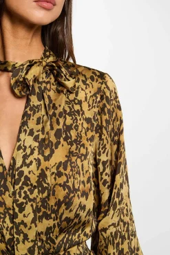 Morgan Vestido corto satinado Multicolor New