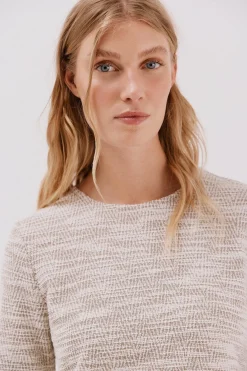 Cortefiel Vestido corto tweed Beige Clearance