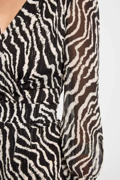 Morgan Vestido cruzado estampado Multicolor Best