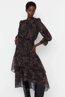 Trendyol Vestido cuello halter estampado Sale