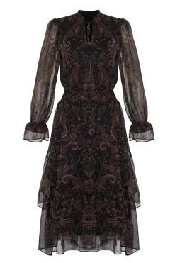 Trendyol Vestido cuello halter estampado Sale