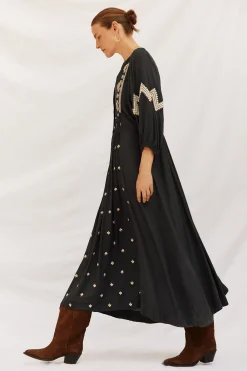 Cortefiel Vestido cuello redondo Gris Discount