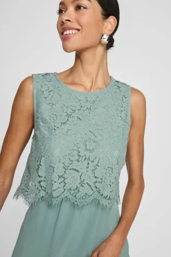 Vila Vestido de fiesta largo Verde Sale