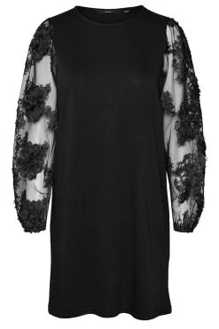Vero Moda Curve Vestido de manga larga talla grande Negro Sale