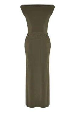 Trendyol Vestido de punto kaki Clearance