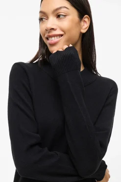 Vila Vestido de punto con viscosa Negro New