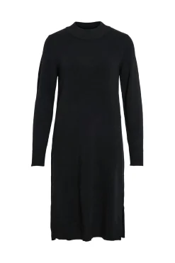 Vila Vestido de punto con viscosa Negro New