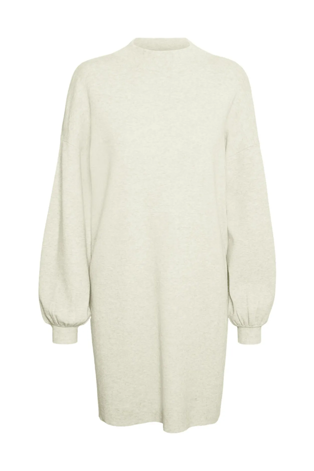 Vero Moda Vestido de punto corto manga larga Beige Online