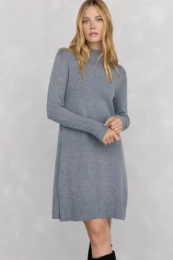 Pedro del Hierro Vestido de punto costura central lana Gris Best