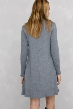 Pedro del Hierro Vestido de punto costura central lana Gris Best