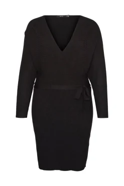 Vero Moda Curve Vestido de punto cruzado talla grande Negro New