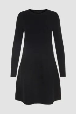 Vero Moda Vestido de punto cuello redondo Negro Sale