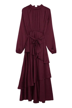 Trendyol Vestido de satén marrón Sale