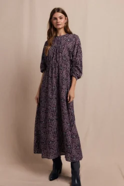Slowlove Vestido estampado Estampado morado Outlet
