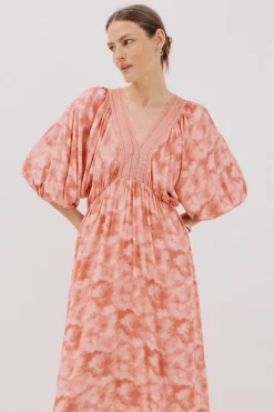 Cortefiel Vestido estampado Multicolor Clearance