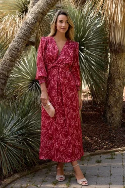 Polín Et Moi Vestido estampado Nides Vino Best