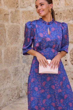 Polín Et Moi Vestido flores Julie Azul Hot