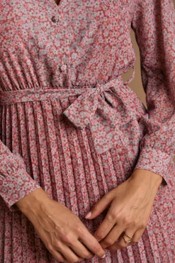 Polín Et Moi Vestido flores Malva Rosa Best