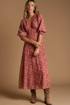 Polín Et Moi Vestido flores maquillaje Rosa Hot