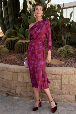 Polín Et Moi Vestido flores Nina Vino New