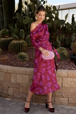 Polín Et Moi Vestido flores Nina Vino New