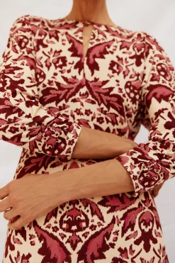 Cortefiel Vestido fluido estampado Multicolor Outlet