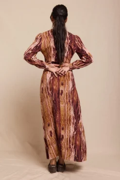 Slowlove Vestido Frunce estampado Multicolor New