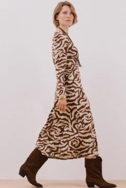 Cortefiel Vestido frunce pecho Multicolor Best