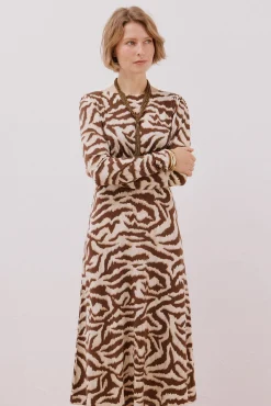 Cortefiel Vestido frunce pecho Multicolor Best