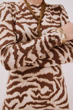 Cortefiel Vestido frunce pecho Multicolor Best