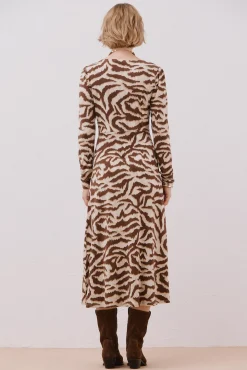 Cortefiel Vestido frunce pecho Multicolor Best