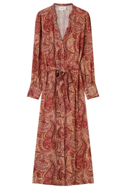 Grace & Mila Vestido largo con estampado Coral