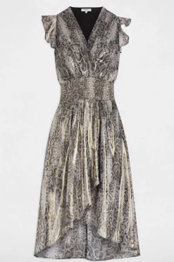 Morgan Vestido largo cruzado Multicolor Online