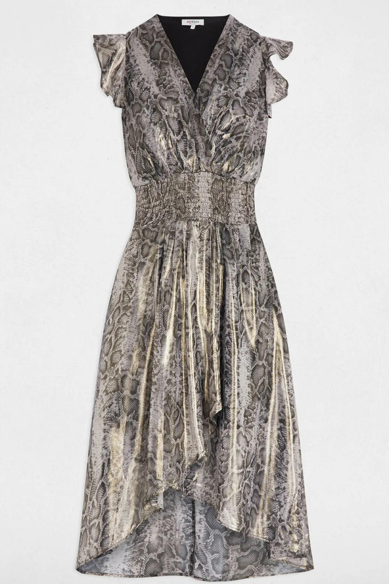 Morgan Vestido largo cruzado Multicolor Online