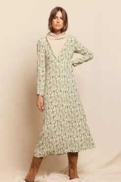 Slowlove Vestido largo estampado Multicolor Clearance