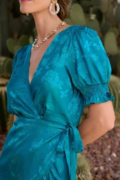 Polín Et Moi Vestido largo estampado Azul Sale