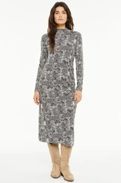 System Action Vestido largo estampado negro Best