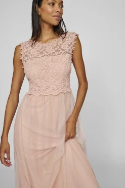 Vila Vestido largo fiesta Rosa
