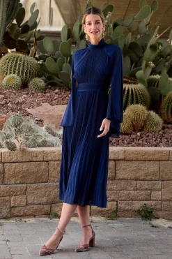 Polín Et Moi Vestido largo Liso Azul marino Best