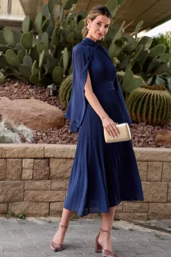 Polín Et Moi Vestido largo Liso Azul marino Best