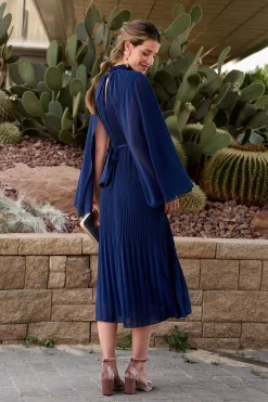 Polín Et Moi Vestido largo Liso Azul marino Best