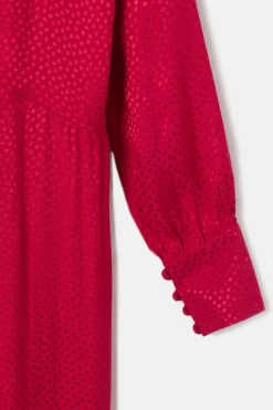 Silbon Vestido largo nudo jacquard Rojo Sale